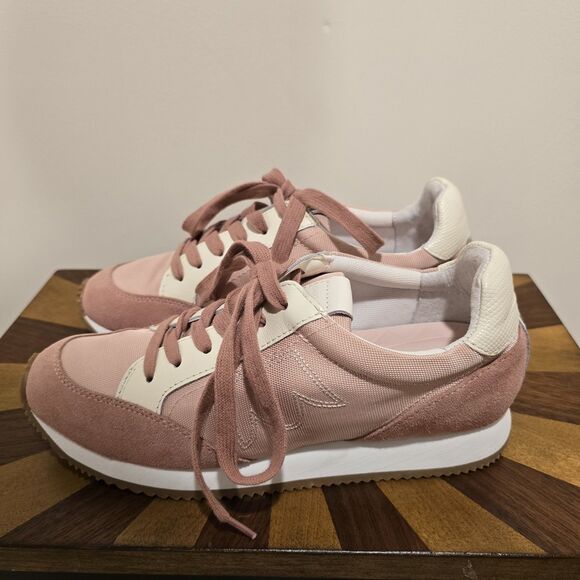 BIRDIES The Roadrunner WOMENS SIZE 8 Blush Pink Retro Sneakers Shoes Lace Up - Picture 6 of 15